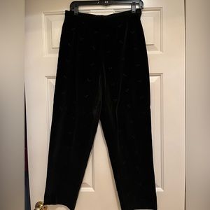 Talbots Petite size 8P black velvet pants